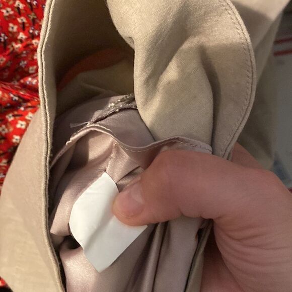 NWT Elle Tahari Taupe Linen Sleeveless Dress - Picture 9 of 11